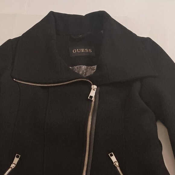 Guess Asymmetrical Wool Blend Baddie Whimsigoth Coat L – Large - Picture 5 of 16